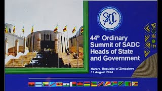 President Cyril Ramaphosa attends the 44th SADC Summiit in Harare Zimbabwe [upl. by Ijar856]