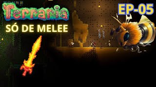 Explorando o Inferno e Derrotando a Abelha Rainha 🐝🔥  Terraria Série Ep 05 terraria serie [upl. by Ennasus]