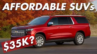 Top 5 Cheapest Full Size SUVs 20232024 · Price Guide [upl. by Donovan]