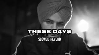 These Days slowedreverd sidhu moose wala Punjabi song [upl. by Persson650]