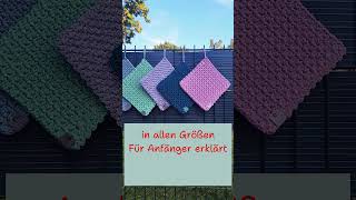 Moderne Topflappenhäkeln Untersetzer häkeln in allen Größen 🧶für Anfänger erklärt❣️ [upl. by Hgielar]