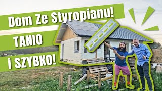 TANI Dom Ze STYROPIANU Oczyszczalnia GWC magazyn energii PV [upl. by Notlrac]