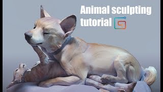 Tutorial Artistic animal CG sculpture Intro [upl. by Innos]