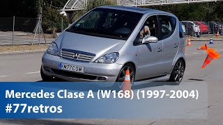 MercedesBenz Clase A 19972004  Maniobra de esquiva Moose test y eslalon  km77com [upl. by Gracie]