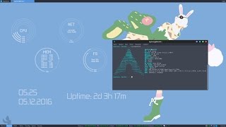 ARCH LINUX  XFCE  COMPTON  CONKY LUA [upl. by Siegfried925]