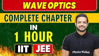 WAVE OPTICS in 1 Hour  Complete Chapter For JEE MainAdvanced [upl. by Hurty]