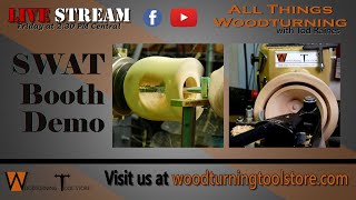 All Things Woodturning  Live Demo at SWAT [upl. by Erek879]