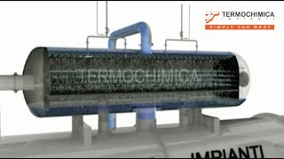 Deaerator 3D animation  Termochimica Impianti [upl. by Seroka]