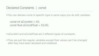 ObjectiveC Tutorial  Lesson 7 Part 1 Constants [upl. by Aeniah577]