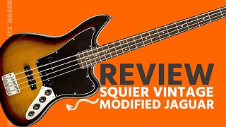 Squier Vintage Modified Jaguar Blindfolded Bass Review [upl. by Alex]