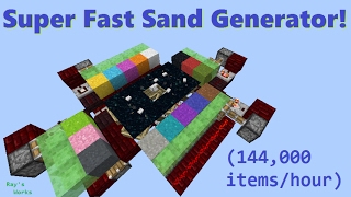 Newest DUPER in Description Fast Concrete Powder amp Sand Gen 144k itemshr  19121 Minecraft [upl. by Byrom502]