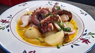 Polpo e Patate CALDO con Crema di Verdure 😋🥔🐙 [upl. by Marelda]