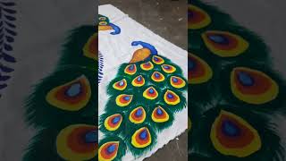 table cloth  table cloth design incomplete table cloth Peacock design drawing [upl. by Esylle109]