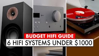 HiFi Starter Kits TOP SIX Home Stereo System UNDER 1000 [upl. by Solorac]