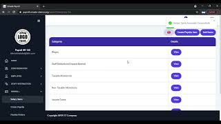 Create Payslip Items for all Services  BFinit White Label [upl. by Revkah]