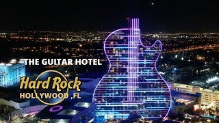 THE GUITAR HOTEL LIGHT SHOW HARD ROCK HOLLYWOOD FLORIDA [upl. by Lau784]