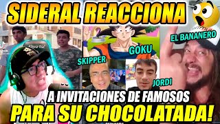 BAJE DE PEPA🤣 SIDERAL REACCIONA A LAS INVITACIONES DE FAMOSOS PARA SU CHOCOLATADA ESTE 19🤣 [upl. by Slavic]