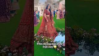 Bride entry ❤️❤️ foryou love song youtube youtubeshorts wedding bridal funny [upl. by Eneroc]