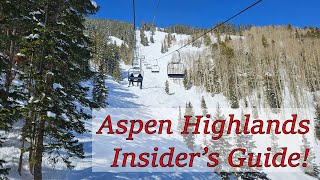 An Insiders Guide to Aspen Highlands [upl. by Sum134]