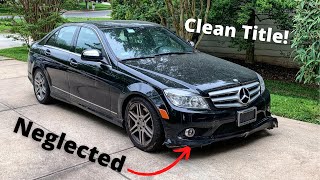 I Bought a Broken 1Owner Mercedes C350 Sport for 2000 [upl. by Naaman]