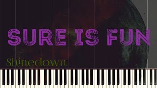 Shinedown  Sure Is Fun Piano Tutorial [upl. by Eniarral993]