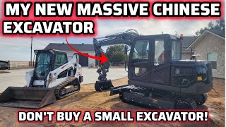 Unboxing My Massive 65 Ton Chinese Excavator  A Mustsee Before Choosing A Smaller Model Part 1 [upl. by Eeltrebor]