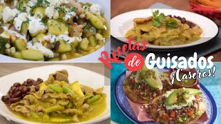 4 recetas de comidas caseras fáciles y rápidas  Recetas mexicanas  Cocina Vital [upl. by Nnairrek]