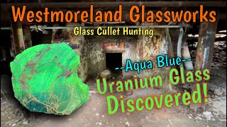 Glass Cullet Hunting Westmoreland Glassworks glasscullet uraniumglass harrydigs [upl. by Olaznog]