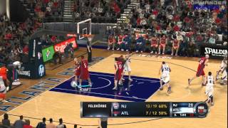 NBA 2K12 22 Eure Nets gegen die Hawks live von Eurem CommanderKrieger [upl. by Cathrin]