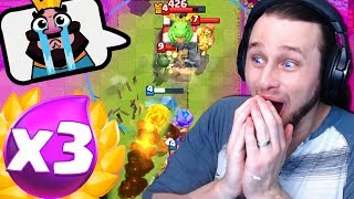 IS THIS the BEST DECK for 3X ELIXIR in CLASH ROYALE [upl. by Ynehteb]