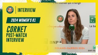 Cornet Round 1 postmatch interview  RolandGarros 2024 [upl. by Yumuk]