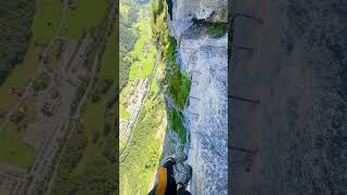 The scariest adventure in Switzerland 🇨🇭🤯📍Via Ferrata Murren 📍 [upl. by Oza696]