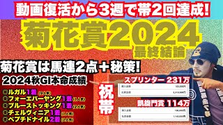 【菊花賞 2024】絶対買いの◎〇▲を大発表！ルメールも人の子またまた帯封獲得なるか [upl. by Odnomor]