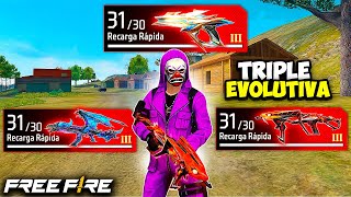 RETO DE LA TRIPLE EVOLUTIVA 😰 EN FREE FIRE [upl. by Jeff]