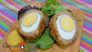 Reteta de Chiftele umplute cu Oua sau Scotch Eggs [upl. by Ecidnac]