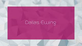 Dallas Ewing  appearance [upl. by Chandless]