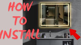 Mircus LED Bathroom Mirror Review installation amp Functionality [upl. by Donetta]