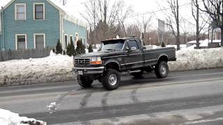 Lifted Ford F350 turbo diesel with stacks [upl. by Angeli]