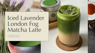 Lavender London Fog Matcha Latte  perfect for afternoon tea [upl. by Delanos]