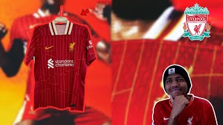 Reacting To The NEW Liverpool FC 2425 Home Kit [upl. by Nillad84]