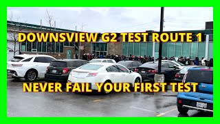 DOWNSVIEW G2 TEST quotNEVER FAIL YOUR FIRST DRIVING TESTquot [upl. by Gleich]