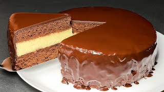 Chocolate cake with cream melts in your mouth Simple and very tasty [upl. by Jacquette176]