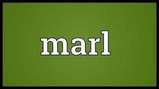 Marl Meaning [upl. by Monahon944]