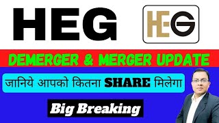 HEG Demerger I HEG Merger news I HEG Share news I heg share latest news today I HEG [upl. by Adnorahs441]