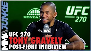 Tony Gravely cant let callout from Chris Gutiérrez go unpunished wants that fight next  UFC270 [upl. by Yren]