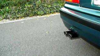 BMW 325i e36 with MKMotorsport exhaust soundcheck [upl. by Ranna]