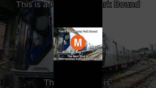 M Train to Rockaway Park Announcement newyorkcitysubway nycsubway queenslink [upl. by Enneyehs342]