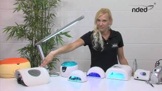 NagelstudioGeräte UV Lampe Nagelfräser Maniküre Set elektrisch [upl. by Ailero]