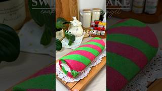 Swiss roll cake swissrollcakerecipe swissrollcake kuekreasinatal bolugulungmotif cakenatal [upl. by Dermot359]