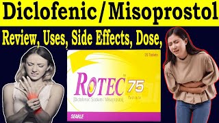 Diclofenac sodium misoprostol Tablets uses  Review Rotec 75 mg tablet uses in urdu  Side Effects [upl. by Eldrid758]